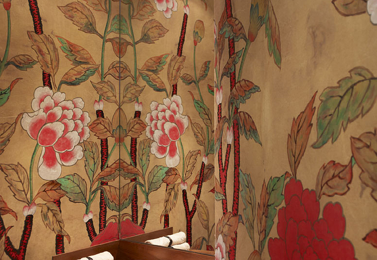 Обои De Gournay Japanese & Korean Korean Peony/K-01