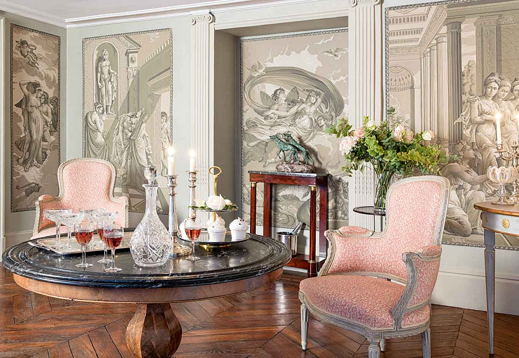 Обои De Gournay Papiers Peints Panoramiques Cupid & Psyche/E-21