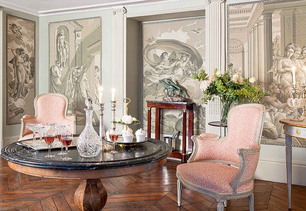 Обои De Gournay Papiers Peints Panoramiques Cupid & Psyche/E-21