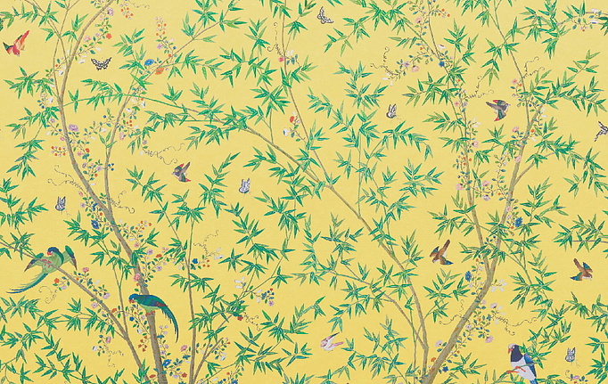 Английские панно и фотообои Little Greene, коллекция National Trust Papers, артикул 0245BSSUNB1