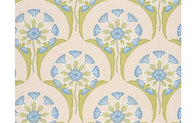 Английские обои Little Greene, коллекция National Trust Papers, артикул 0245HEBLUEP