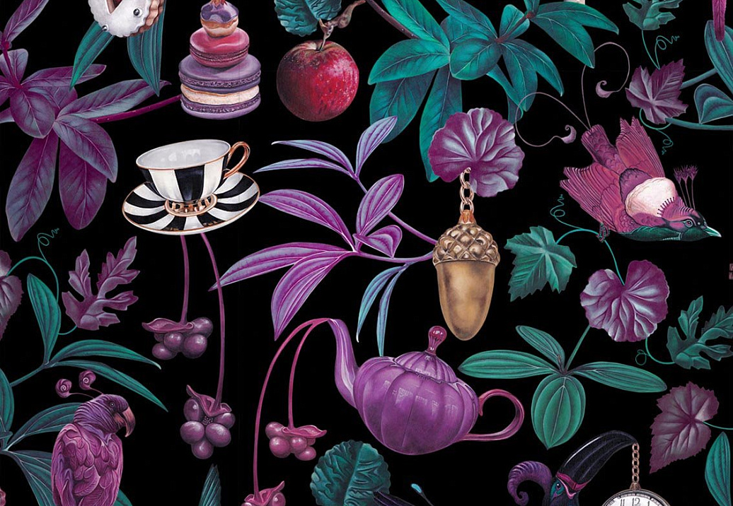 Обои Witch & Watchman Wallpaper Collection Belladonna Dark