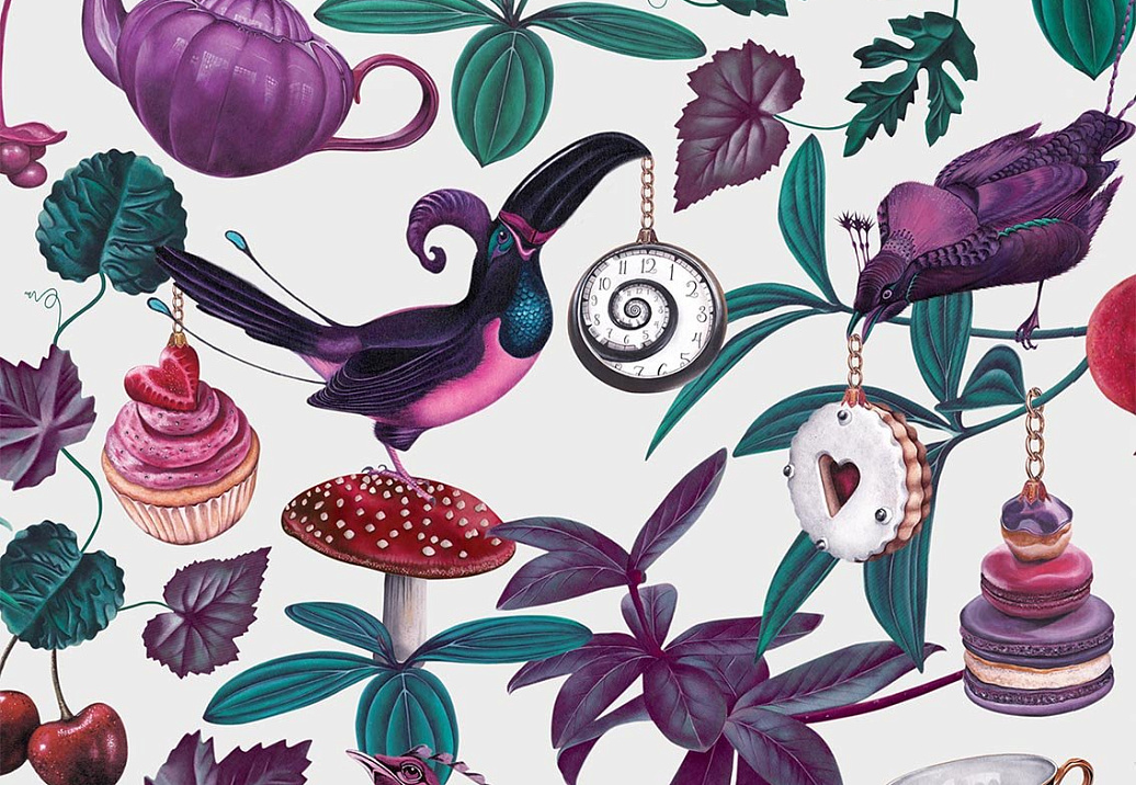 Обои Witch & Watchman Wallpaper Collection Belladonna Light