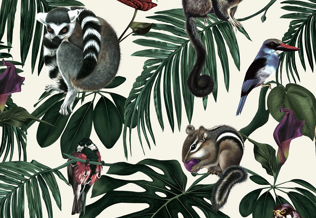 Обои Witch & Watchman Wallpaper Collection Amazonia Light