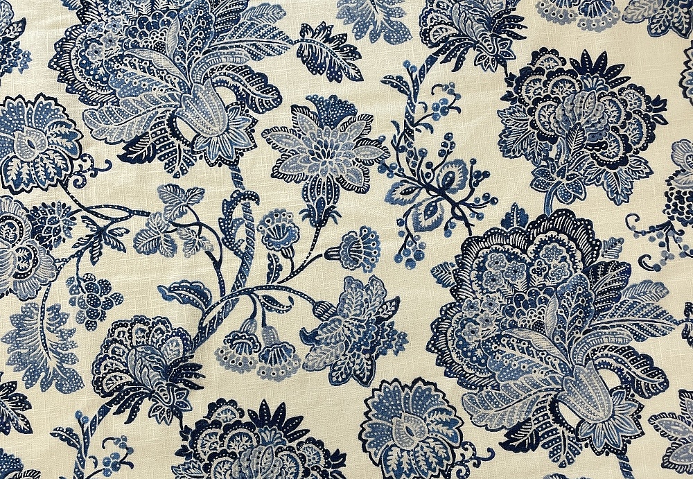Ткань Galleria Arben Vincent Helmsley/525/Porcelaine/Blue