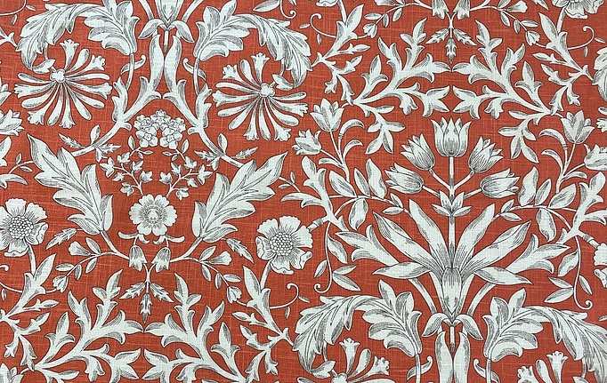 Бельгийская ткань Galleria Arben, коллекция Vincent, артикул Flourish/378/Coral/Red