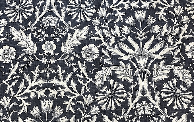 Бельгийская ткань Galleria Arben, коллекция Vincent, артикул Flourish/909/Carbon