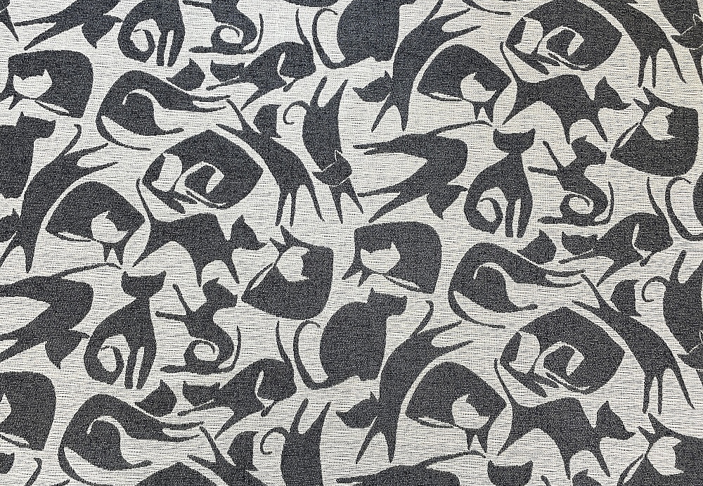 Ткань Galleria Arben Vincent Cool for Cats/948/Charcoal