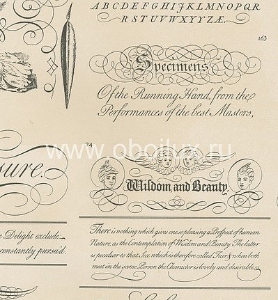 Обои Lewis & Wood Book I - Sporting & Character LW7764/Calligraphy Medium Black