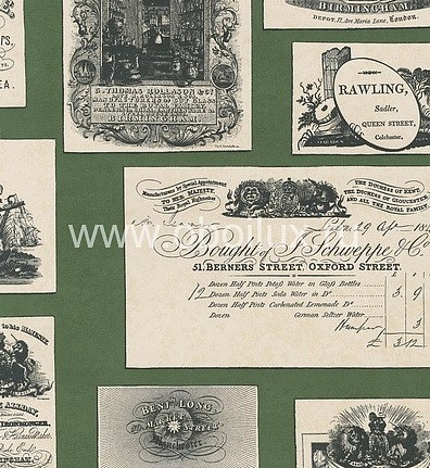 Обои Lewis & Wood Book I - Sporting & Character LW5471/Trade Cards Ivy