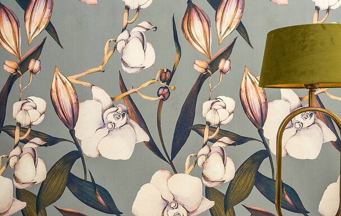 Бельгийские обои Bekaert, коллекция Riviera, артикул Orchidee/Natural